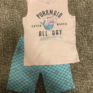 Girls Carter’s pajama sets, size 8